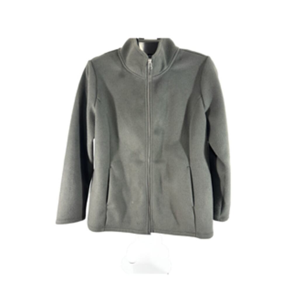 32 Degrees HEAT Women’s XL Gray Full-Zip Fleece Jacket Stand Collar